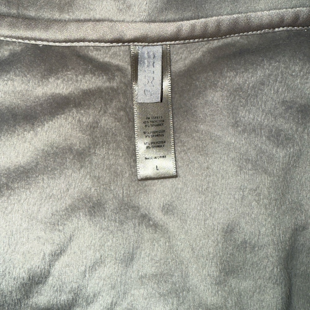 Skims velour hooded hoodie jacket cropped gunmetal grey sz. Large - Picture 5 of 7
